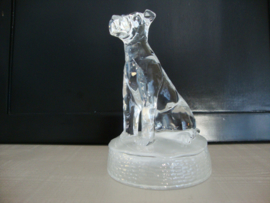 Beeldje glas hond - VERKOCHT