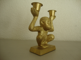Gouden kandelaar aap - VERKOCHT