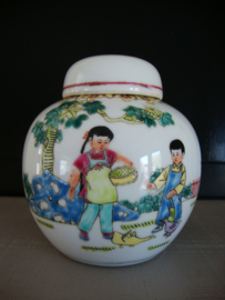 Oude Chinese gemberpot - kinderen - VERKOCHT