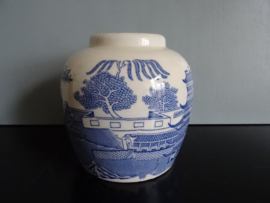 Engelse gemberpot - blauw/wit - VERKOCHT