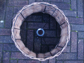 Rieten lampenkap - VERKOCHT