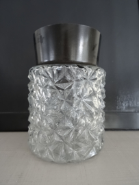Vintage plafonniere - glas - VERKOCHT