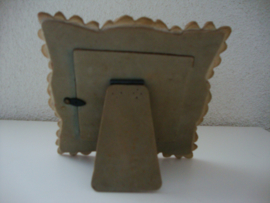 Fotolijstjes goudkleurig aardewerk - VERKOCHT