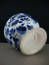 Kastkom blauw/wit/goud - VERKOCHT