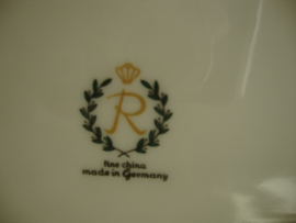 Schaal 3-vaks - goud/wit - Fine China - Germany - VERKOCHT