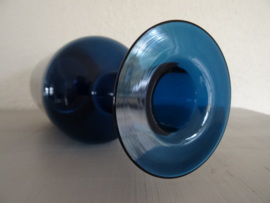 Blauwe vaas - glas - VERKOCHT