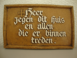 Oude tegel met tekst - Religie - VERKOCHT
