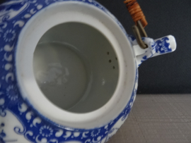 Theepot prunus - bloesem Japans - blauw/wit - VERKOCHT