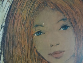 Schilderij - prent op hardboard - VERKOCHT