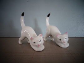 Beeldjes poesjes - Set van 2 - VERKOCHT