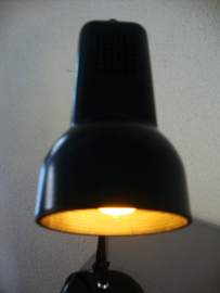 Vintage bureaulampje - Vrielamp - zwart - VERKOCHT