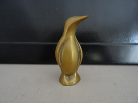 Koperen of messing pinguin - vintage - VERKOCHT