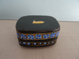 Lakdoosje - blauw/zwart