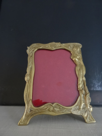 Jugendstil fotolijst - koper of messing - VERKOCHT