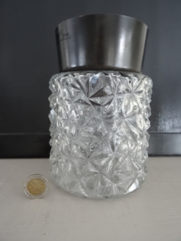 Vintage plafonniere - glas - VERKOCHT
