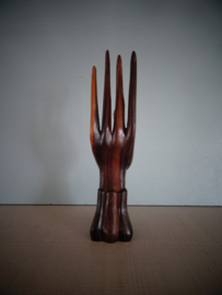 Hand voor ringen - sieradenhouder - hout - VERKOCHT