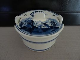Delfts blauw dekselpotje - VERKOCHT