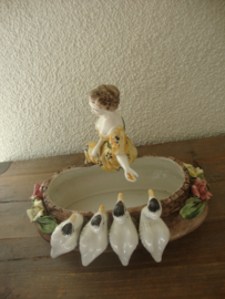 Bloempot Bassano Italy - vintage - Kitsch - VERKOCHT