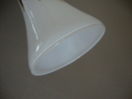 Vaas retro - opaline glas bruin gevlamd - VERKOCHT
