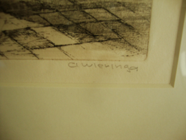 Ets A. Wieringa - De schilder - 146/200 - VERKOCHT