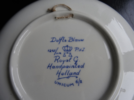 Delfts blauw wandbordje - VERKOCHT