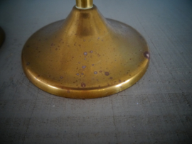 Vintage kandelaren - koper of messing - Set van 2 - VERKOCHT
