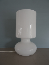 Vintage Ikea Lykta mushroom design lamp - wit glas - VERKOCHT