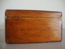 Houten kistje - hond - vintage - VERKOCHT