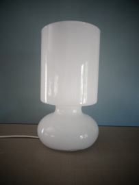 Vintage Ikea Lykta mushroom design lamp - wit glas - VERKOCHT
