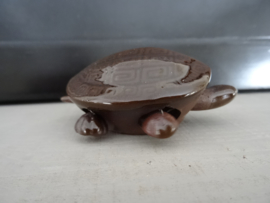 Beeldje schildpad - bruin