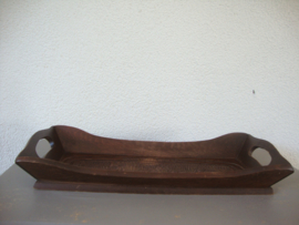 Oud houten dienblad met tekst "Give us this day our daily bread" - VERKOCHT