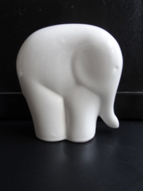 Vintage beeldje olifant - wit - VERKOCHT