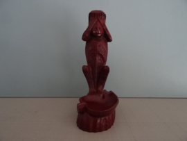 Asbak aap - rood / bordeaux rood