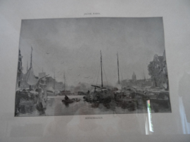 Prent - Jacob Maris - Stadsgezicht