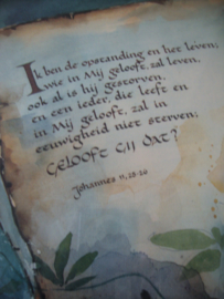 Religie - prent met Bijbeltekst - Jan Kooistra - VERKOCHT