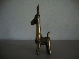 Vintage beeldje ezel - koper/messing - VERKOCHT