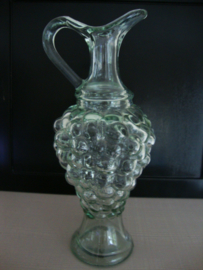 Vintage glazen karaf - druif - VERKOCHT