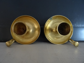 Vintage kandelaar - blaker - koper of messing - VERKOCHT