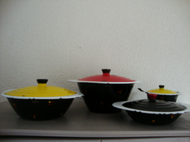 Confetti emaille schalen - DRU - vintage -  retro - VERKOCHT
