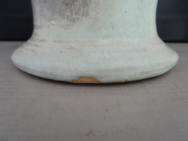 Vintage bloempot - grijs/groen