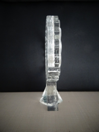 Solifleur glas - 1 bloem vaasje - vintage - dik glas Scandinavisch