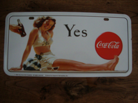 Blikken bordje Coca Cola - VERKOCHT