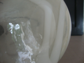 Witte vaas - glas - VERKOCHT