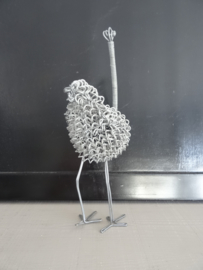 Beeldje struisvogel - metaaldraad - VERKOCHT