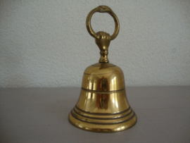 Koperen tafelbel met hand - VERKOCHT