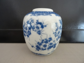 Klein gemberpotje - blauw wit -  VERKOCHT