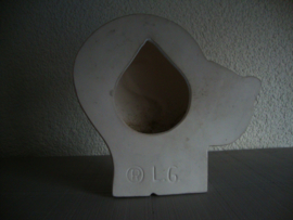 Muurdecoratie - poes wit - VERKOCHT