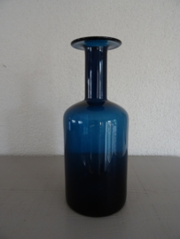 Blauwe vaas - glas - VERKOCHT