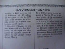 Oude prent Melkmeisje - Vermeer - VERKOCHT