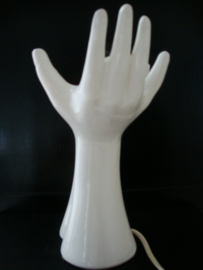 Vintage lamp handen wit - VERKOCHT